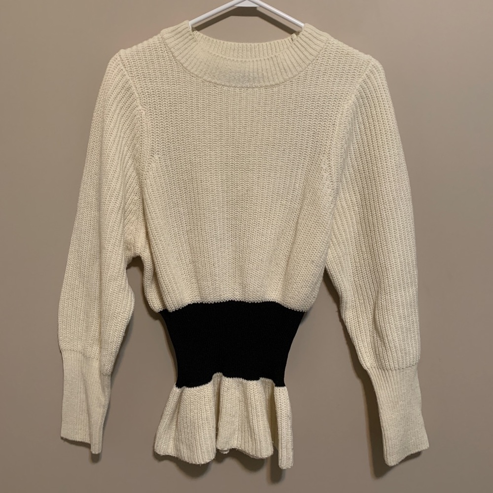 ASOS sweater with waist detail, size 8